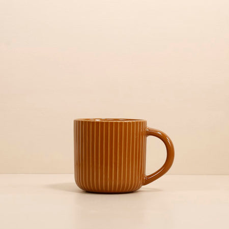 Fluted Mug / Cognac