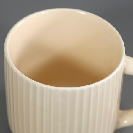 Fluted Mug / Ecru