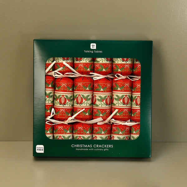 Folklore Red Christmas Crackers
