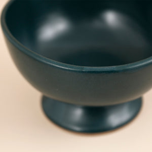 Footed Serving Bowl / Midnight Teal