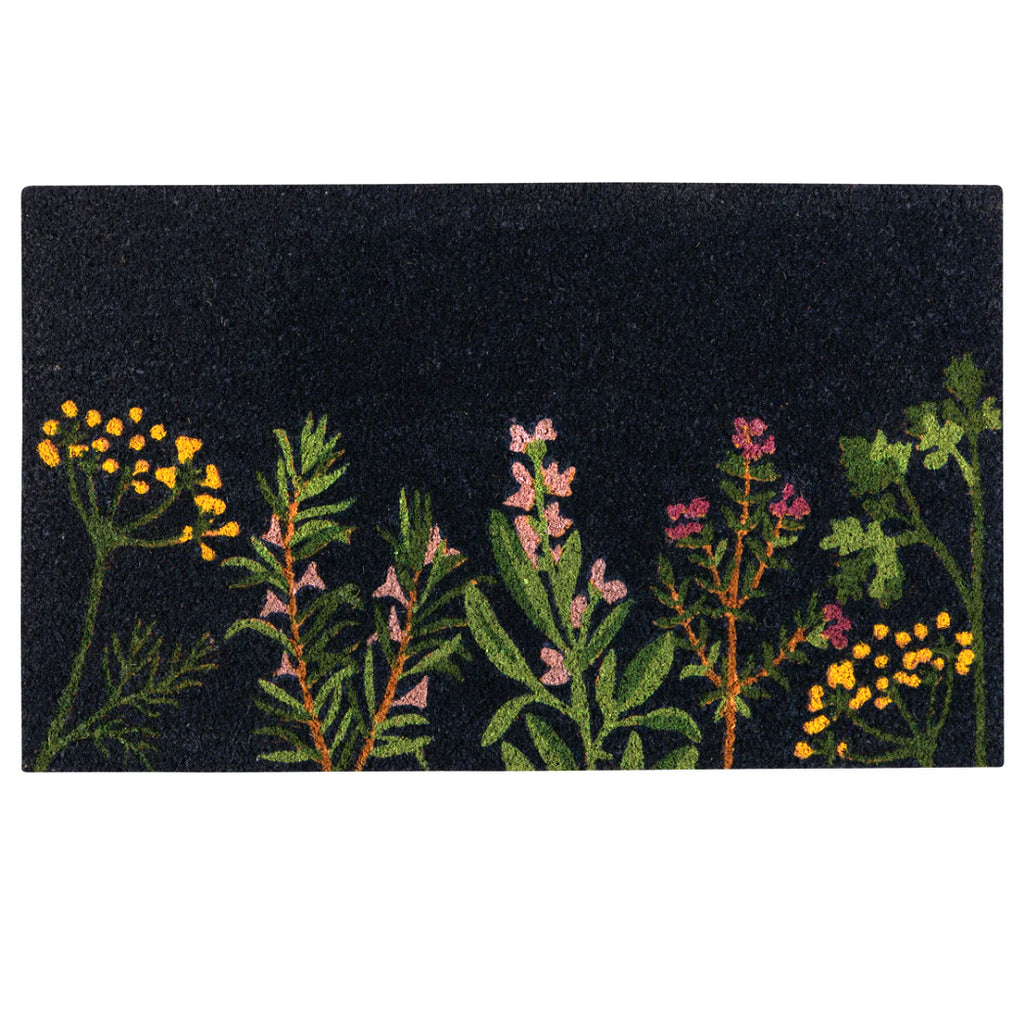 Coconut Fiber Doormat / Fresh Herbs