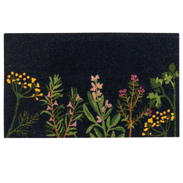 Coconut Fiber Doormat / Fresh Herbs