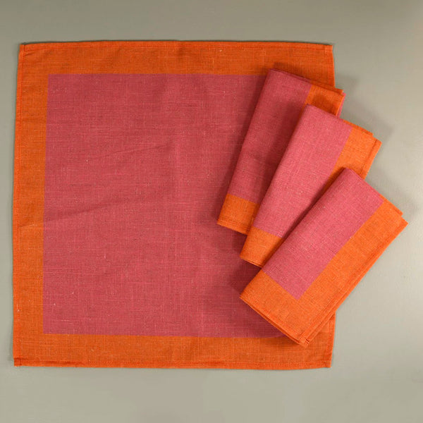 Fuchsia Dinner Napkins / Set of 4