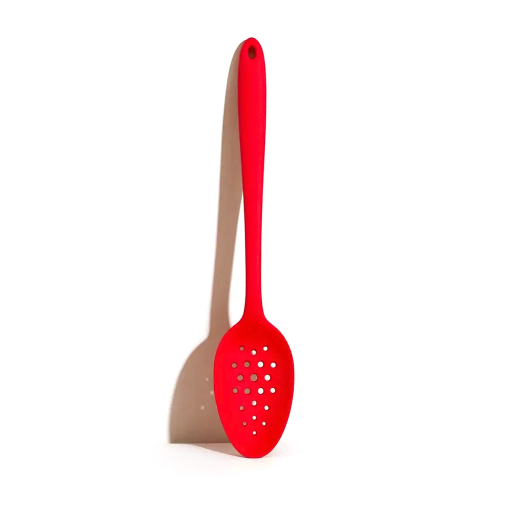 Red Silicone Ultimate Perforated Spoon