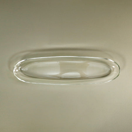 Glass Oval Serving Tray