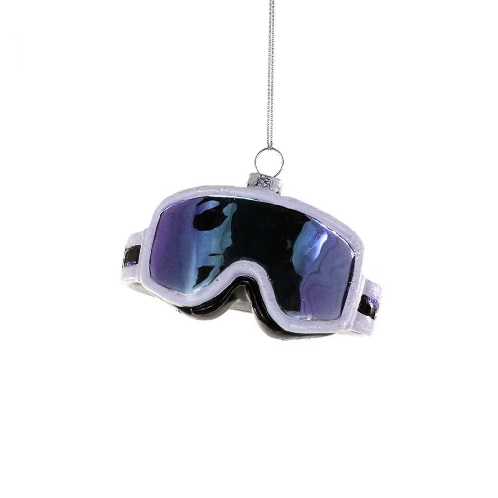 Apres Ski Goggles Glass Ornament