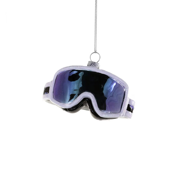 Apres Ski Goggles Glass Ornament
