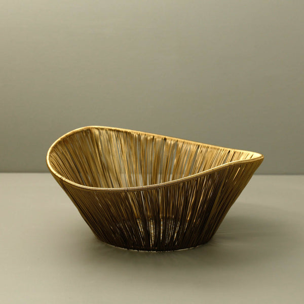 Gold Rhythm Wire Basket