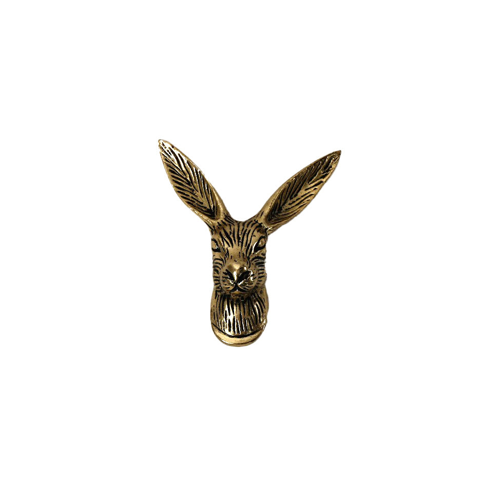 Golden Rabbit Head Hook