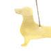 Gold Stencil Ornament / Dachshund