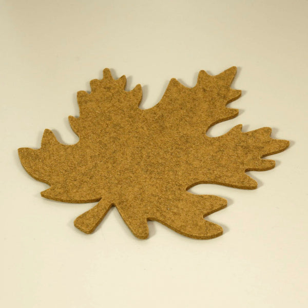 Graf Lantz Autumn Leaf Felt Trivet / Ochre