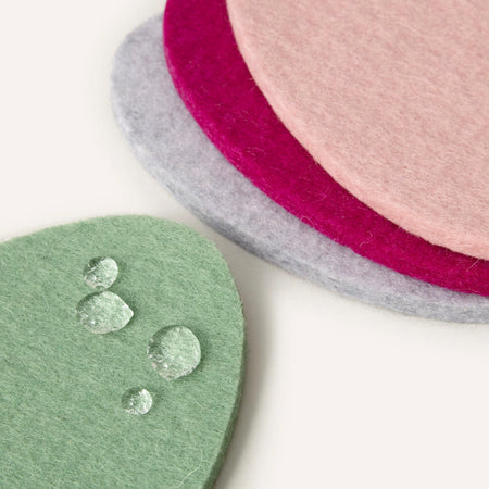 Graf Lantz Egg Coasters 4pc /  Meadow Mix