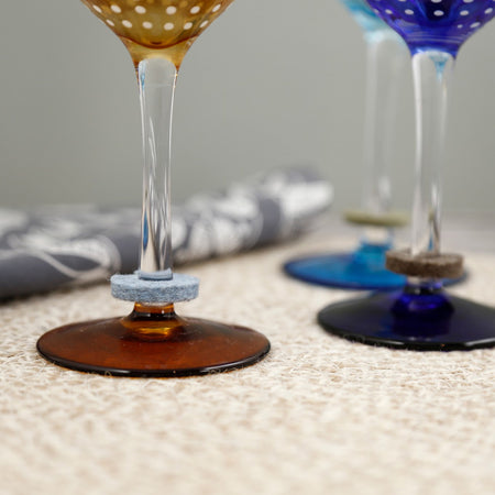 Graf Lantz Round Wine Glass Tags / Ikebana