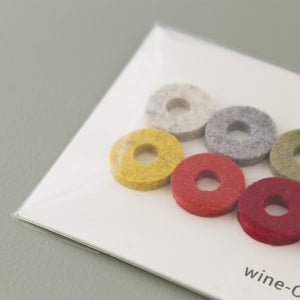 Graf Lantz Round Wine Glass Tags / Autumn