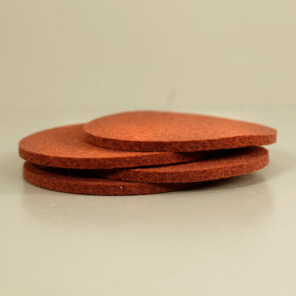 Graf Lantz Round Coaster 4pc / Terracotta