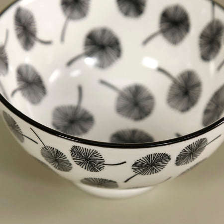 Gray Dandelion 4" Bowl