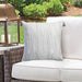Outdoor Square Pillow / Gray Stripe