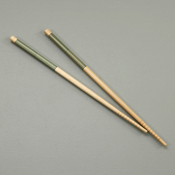 Green Bamboo Chopsticks / One Pair