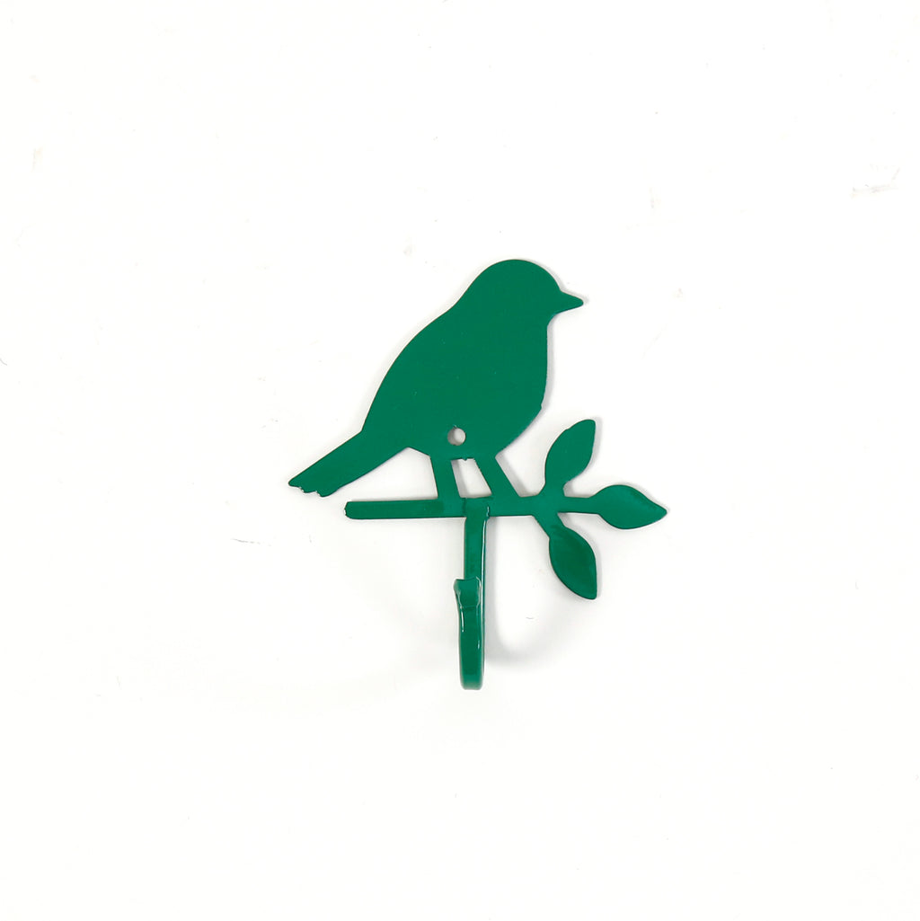 Painted Bird Hook / Green