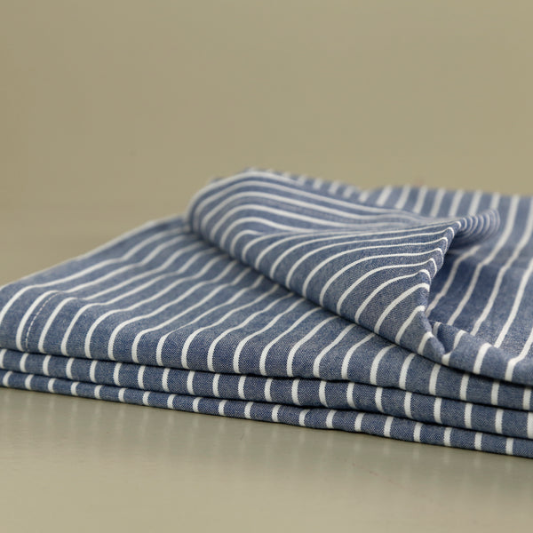 Guaria Striped Tablecloth / Blue & White