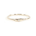 14K Diamond Hammered Textured Gold Ring