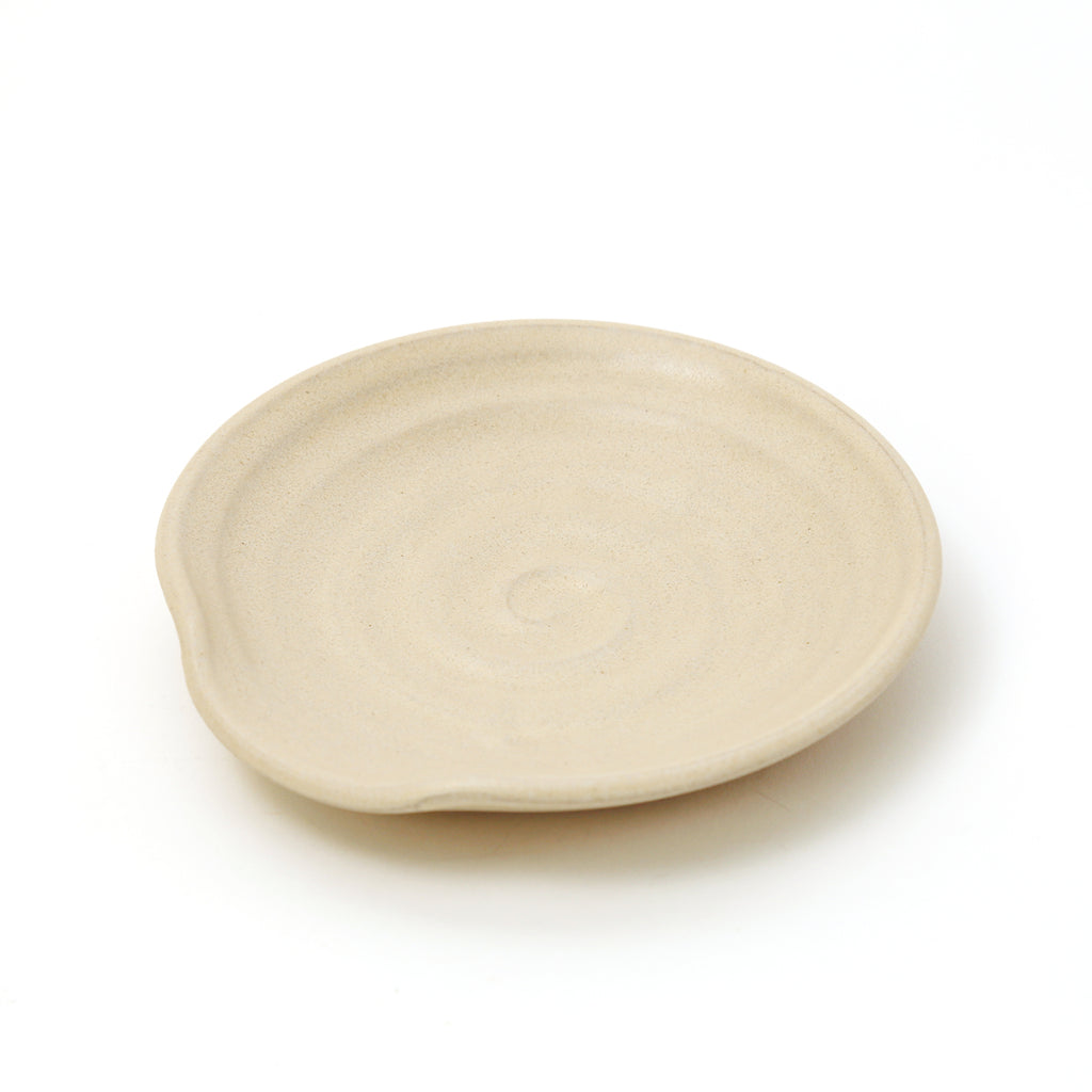 Handmade Ceramic Spoon Rest / Off-White