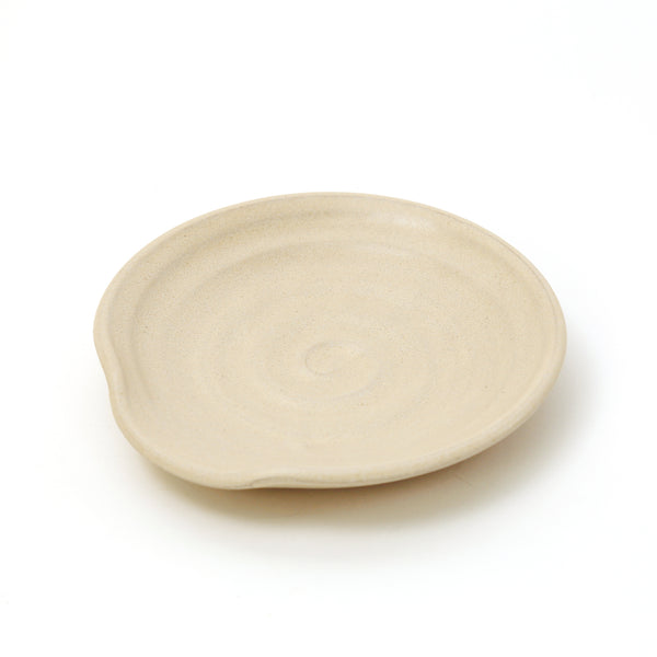 Handmade Ceramic Spoon Rest / Off-White