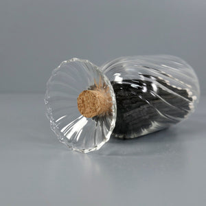 Helix Blown Glass Cloche w/ Tuxedo Matches