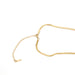 Gold Snake Herringbone Necklace / 18K Gold Plate