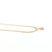 Gold Snake Herringbone Necklace / 18K Gold Plate