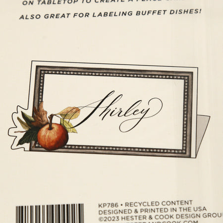 Hester & Cook Paper Place Cards / Heirloom Apples