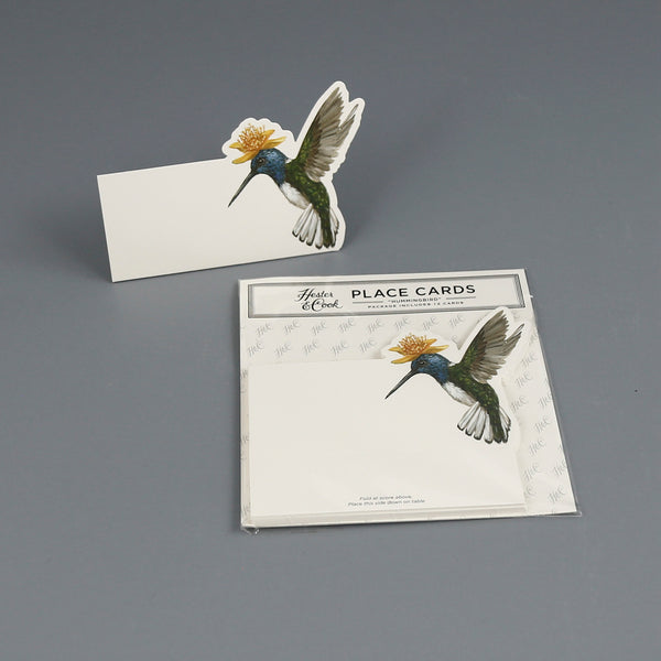 Hester & Cook Paper Place Cards / Hummingbird