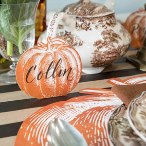 Hester & Cook Paper Place Cards / Pumpkin