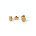 Solid Hexagon Stud Earrings