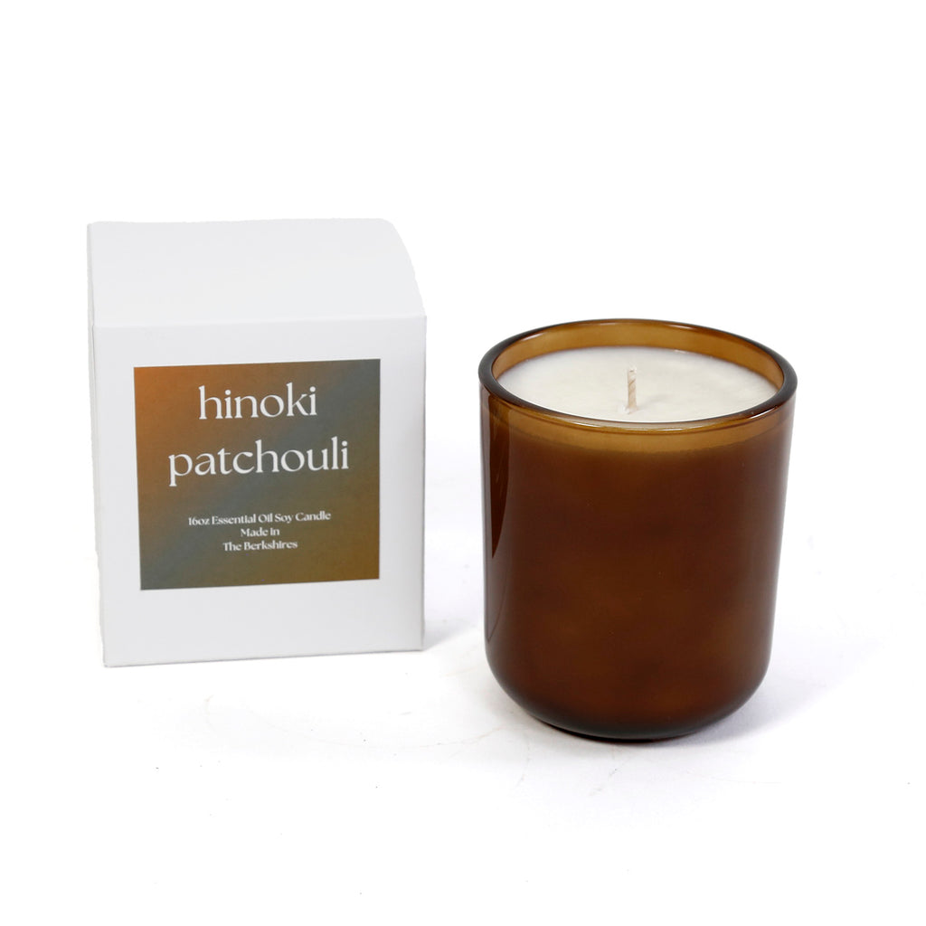 Large Essential Oil Candle / Hinoki Patchouli
