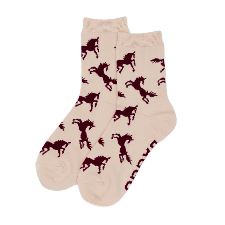 Baggu Crew Socks / Horses