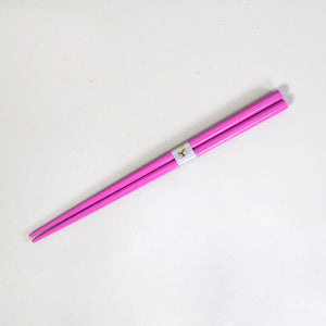 Japanese Style Chopsticks / Hot Pink Wood