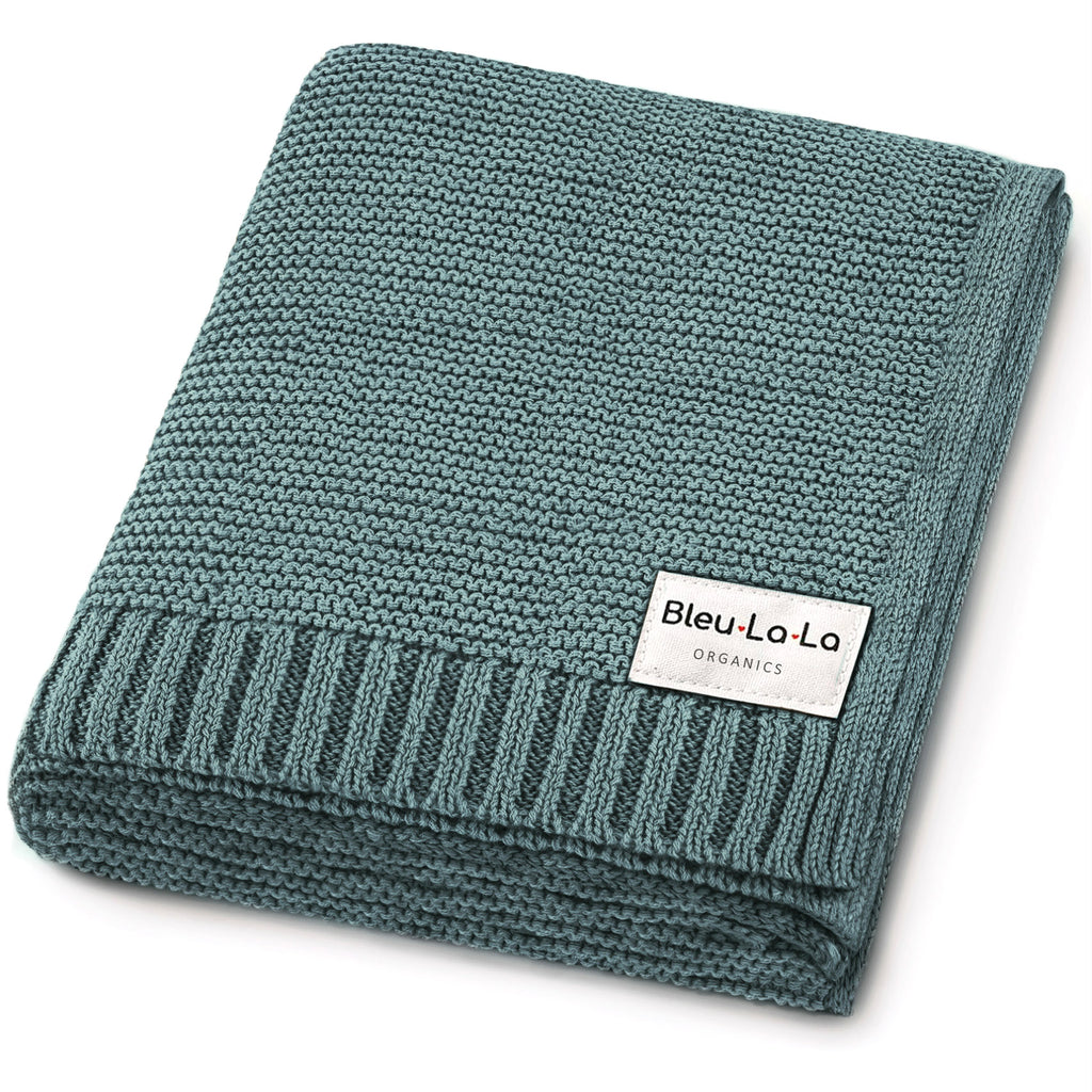 Cotton Swaddle Blanket / Hunter Green