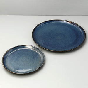 Edan Flat Dinner Plate / Indigo Blue
