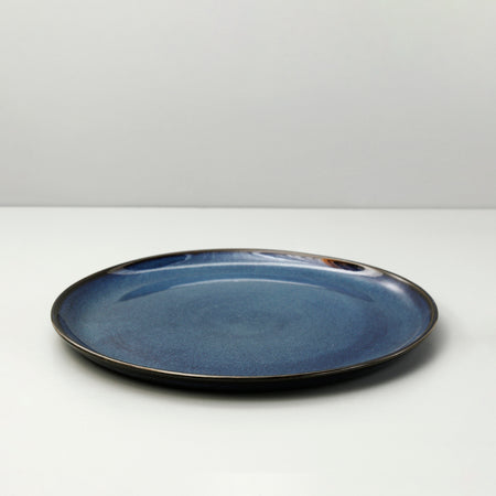 Edan Flat Dinner Plate / Indigo Blue