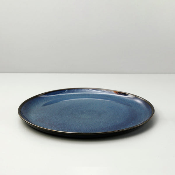 Edan Flat Dinner Plate / Indigo Blue