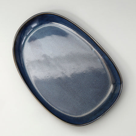 Dadasi Oval Platter / Indigo Blue Mini