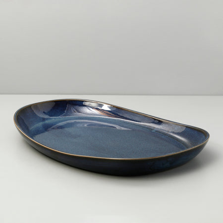 Dadasi Oval Platter / Indigo Blue Mini
