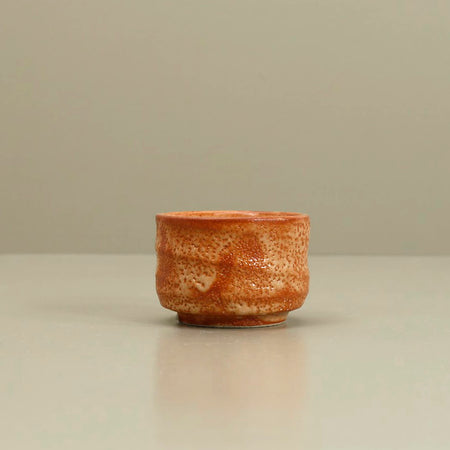 Japanese Ceramic Sake Cups / 2.5oz / Orange