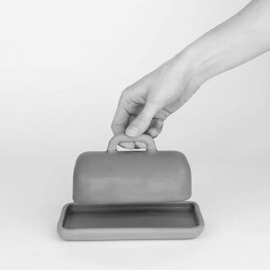 Hand Made Butter Dish / Seaglass