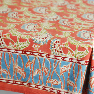 Jenny Rose Block Print Tablecloth