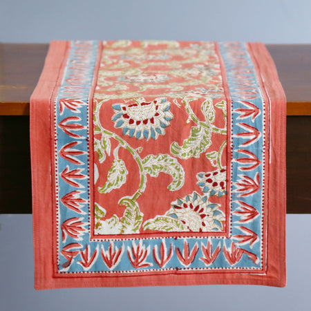 Jenny Rose Block Print Runner / 13" x 60"