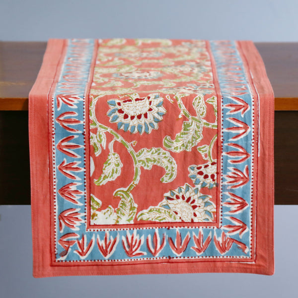 Jenny Rose Block Print Runner / 13" x 60"