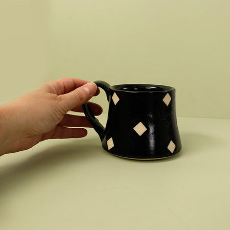 Jeremy Ayers / Black & White Diamond Mug