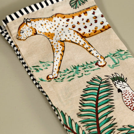 Jungle Napkins 4pc Set / Ivory